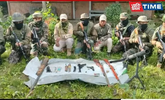 Manipur: Police Recover Large Arms, Ammo Cache In Kangpokpi